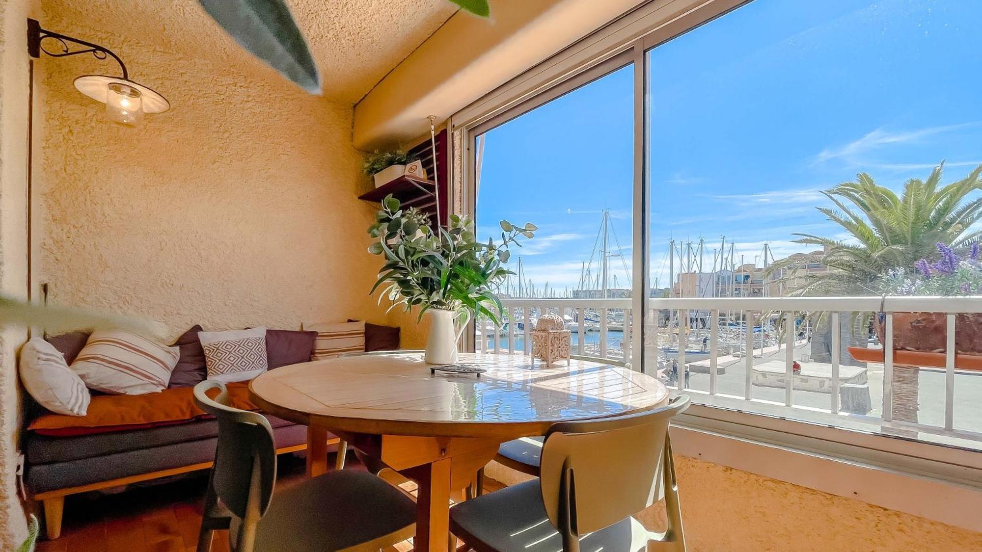 Retromirabeau "Cote Mer" - 29M2 - Lumineux - Terrasse Loggia - Vue Marina - Parking Securise - 2 A 3 Pers - Emplacement Top - Cheques Vacances Connect グリュイッサン エクステリア 写真